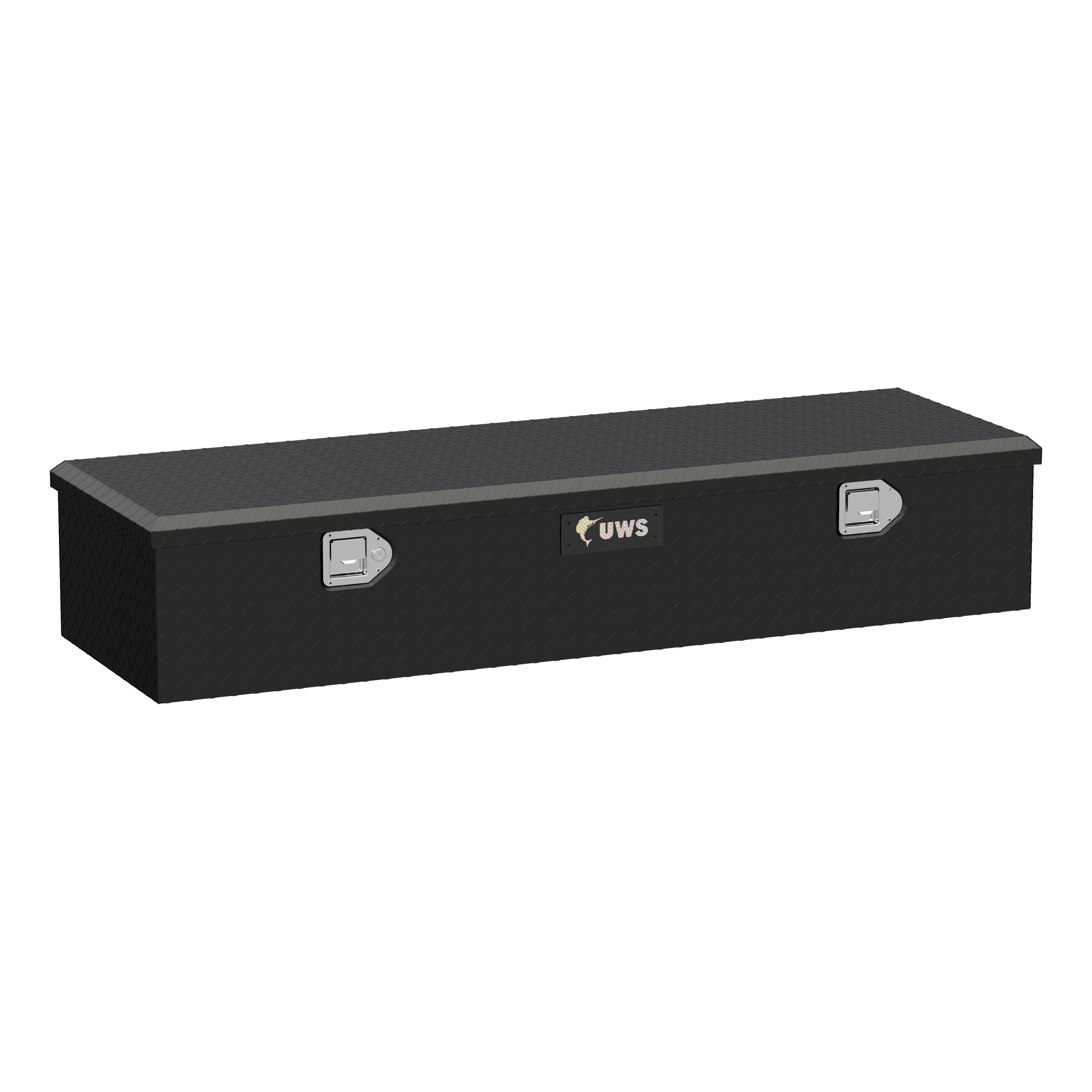UWS, 58in. 5th Wheel Truck Tool Box, Width 58.875 in, Material Aluminum, Color Finish Matte Black, Model# EC20093